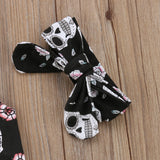 Baby Girl Skull Romper Set