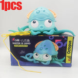 Octopus clockwork bath toy